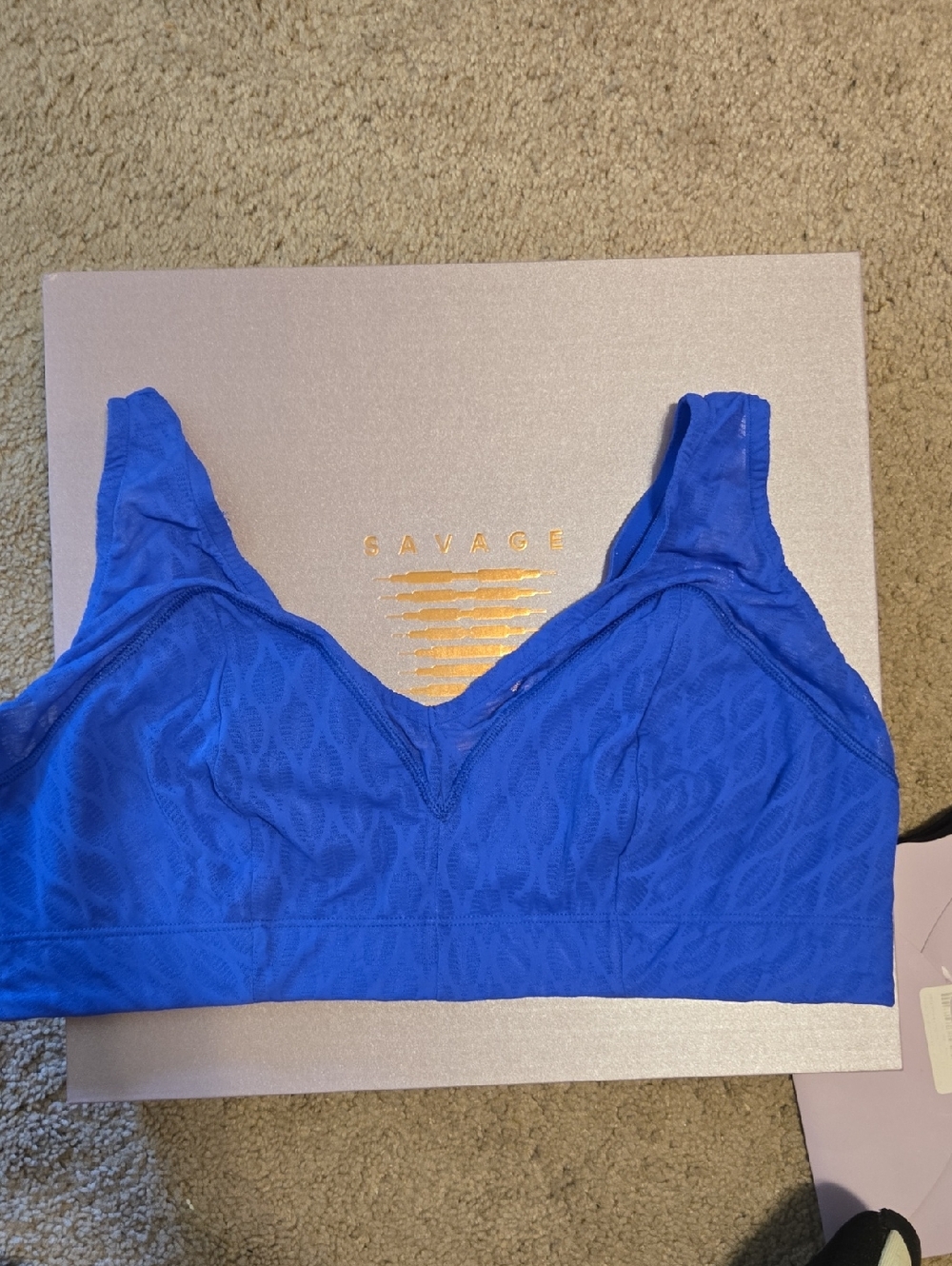 Savage X Fenty Royal Blue Wireless Bralette